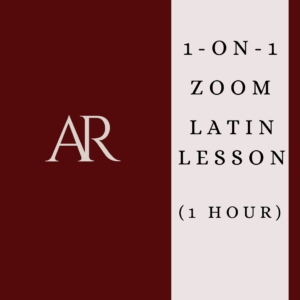 Latin Tutoring 1-on-1 lesson (1 Hour)